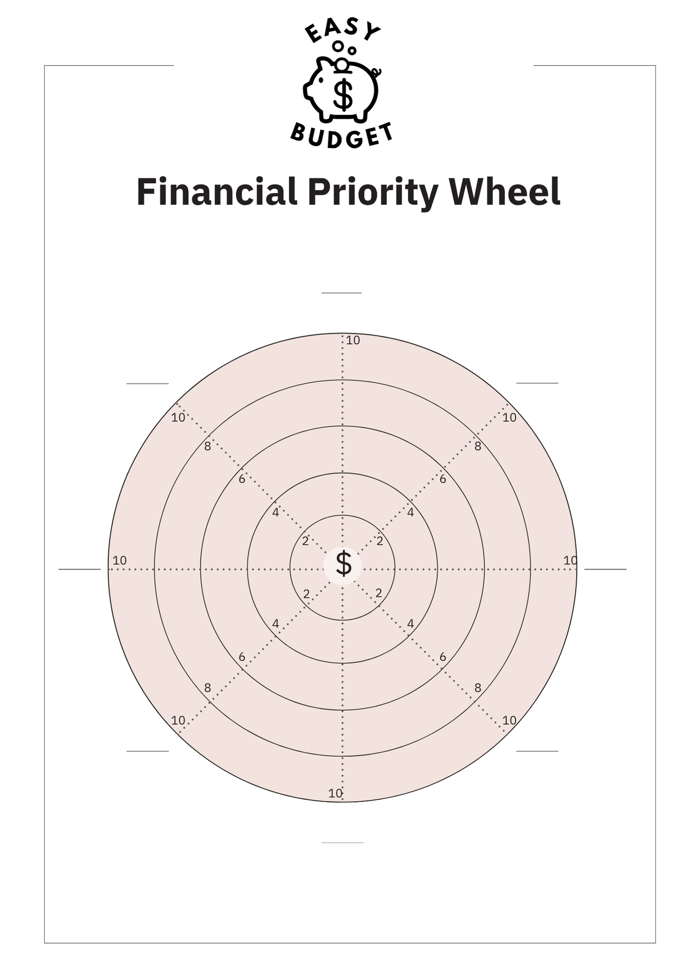 Financial Priorities Wheel